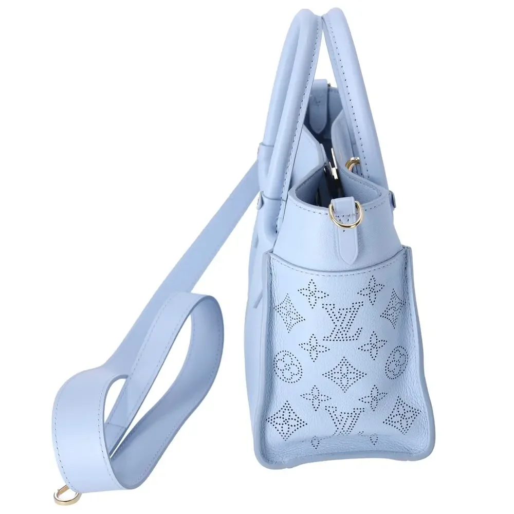 Louis Vuitton On My Side PM Tote Mahina Monogram M59432 Blue Nuage